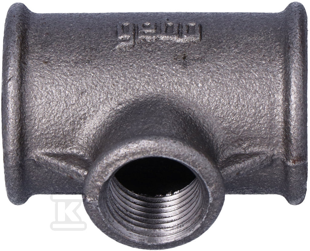 Trójnik redukcyjny nakrętny 1X1/2X1" czarny B1, NR25, NR 130R