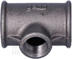 Trójnik redukcyjny nakrętny 1X1/2X1" czarny B1, NR25, NR 130R