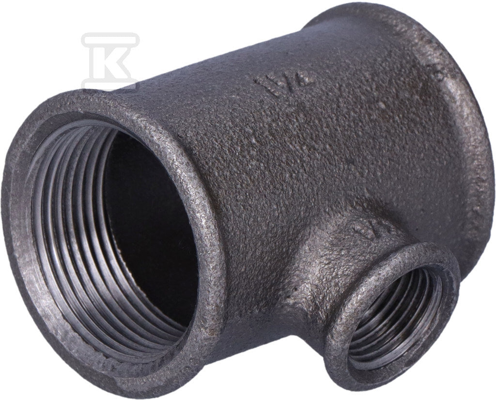 Trójnik redukcyjny nakrętny 5/4x1/2x5/4" czarny, B1, NR25, NR 130R