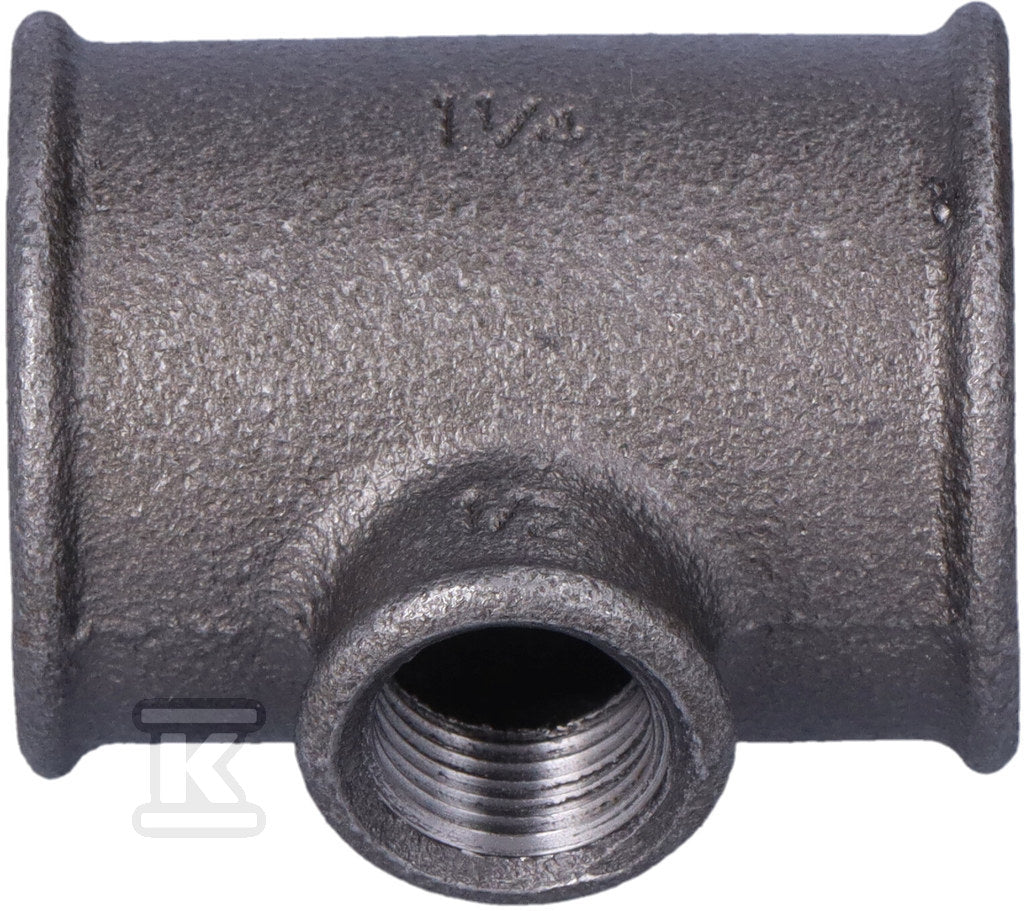 Trójnik redukcyjny nakrętny 5/4x1/2x5/4" czarny, B1, NR25, NR 130R