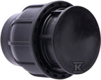 Korek zaciskowy PP 63 PN16 PN16, do rur PE, kolor czarny