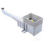 Syfon umywalki 5/4"x50 / 40 tworzywo sztuczne podtynkowy chromowany nr wzoru 56331PL, syfon dla niepełnosprawnych