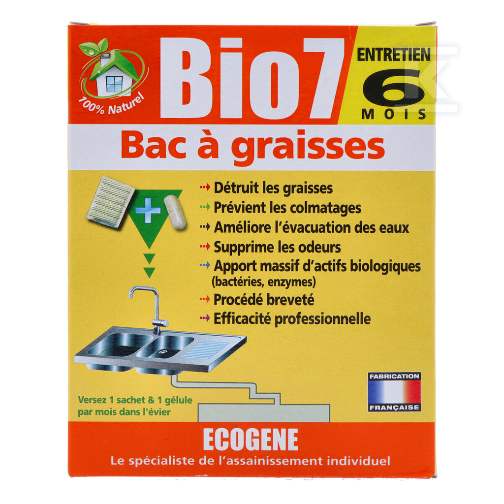 Preparat BIO7 TŁUSZCZE EKSPLOATACJA 480G do osadników i separatorów tłuszczu