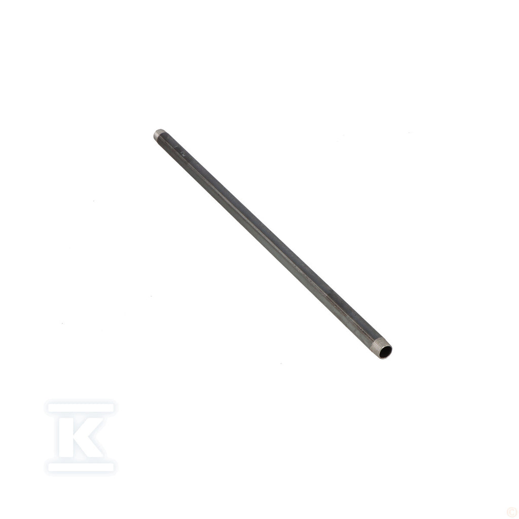 Sztucer stalowy czarny 1/2" dł.0.60m dwustronnie gwintowany