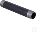 Sztucer stalowy czarny 3/4" dł.0.15m dwustronnie gwintowany
