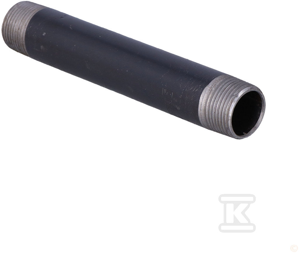 Sztucer stalowy czarny 3/4" dł.0.15m dwustronnie gwintowany