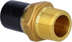 Adapter PE-mosiądz z gwintem zewnętrznym GZ, DN32X1" PE100, SDR11, PN10 gaz/PN16 woda, do montażu z elektromufą lub elektroredukcją