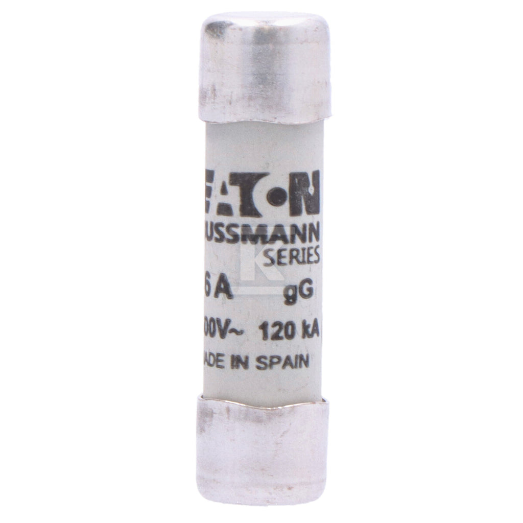 Wkładka cylindryczna 10 x 38 mm 6A GG 500V AC CYLINDRICAL FUSE 10 x 38 6A GG 500V AC