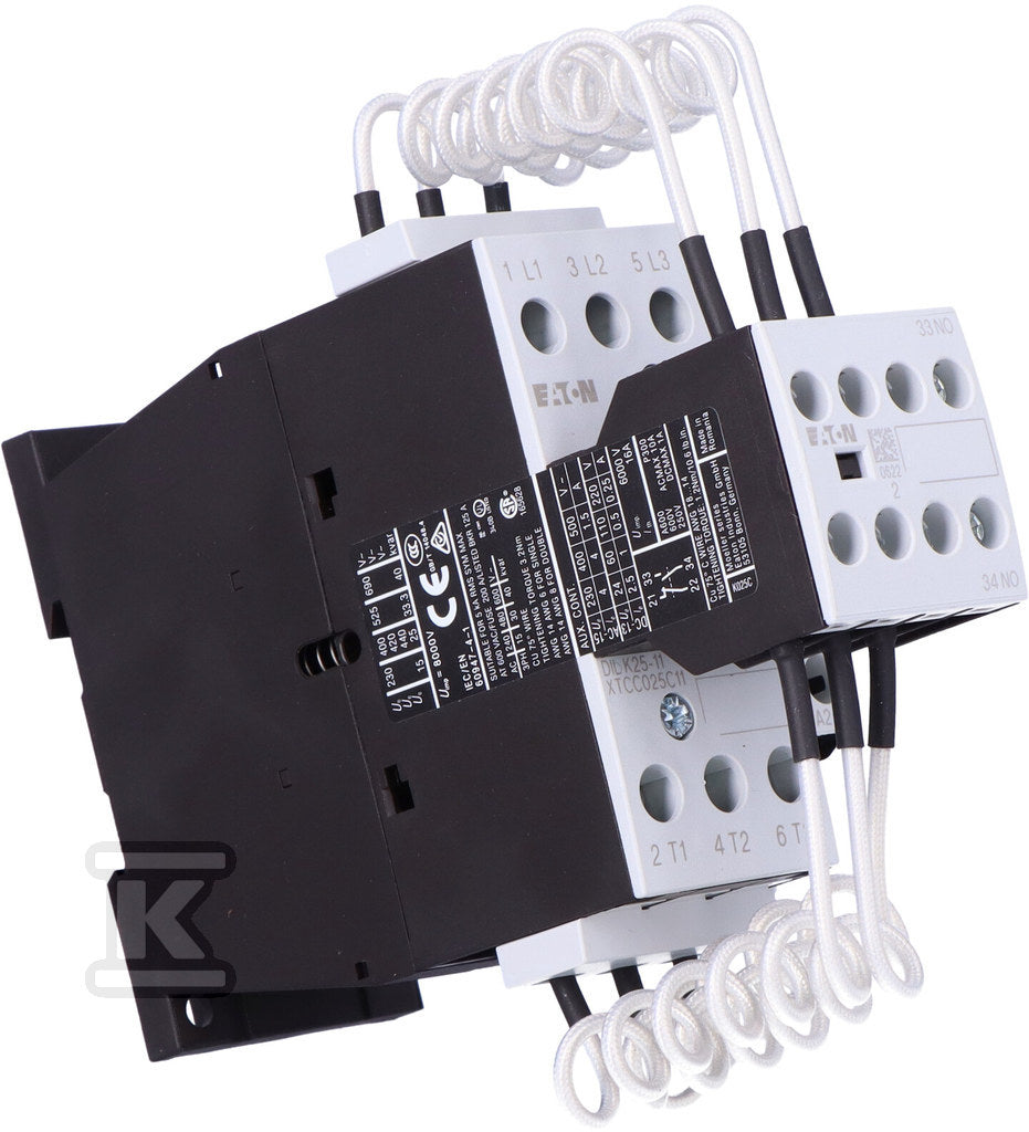Stycznik do baterii kondensatorów Q=25 DILK25-11(230V50HZ,240V60HZ)