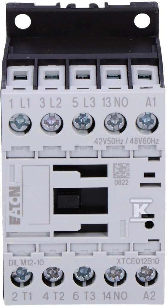 Stycznik mocy I=12A [AC-3] 1Z 0R DILM12-10(42V50HZ,48V60HZ)