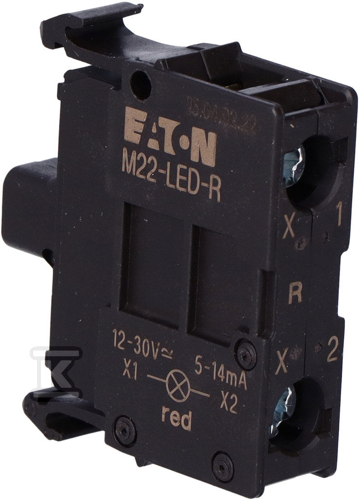 Oprawka M22-LED-R dioda LED czerwona U=24V montowana do płyty czołowej