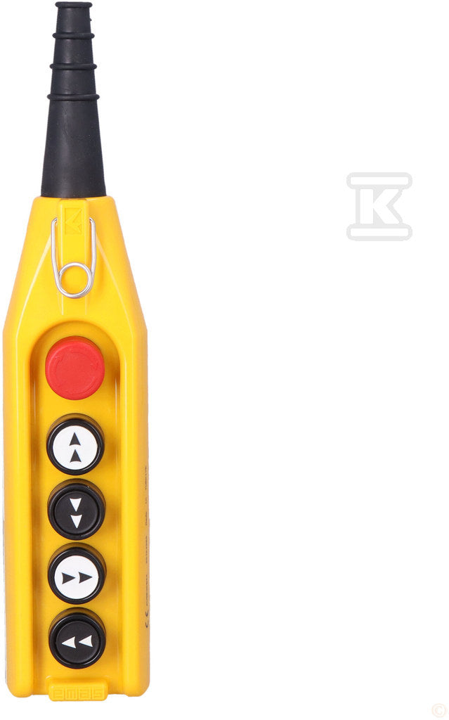 Kaseta sterownicza, 5 przycisków, w tym przycisk awaryjnego stopu 30 mm, dwie prędkości T0-PV5E30B44
