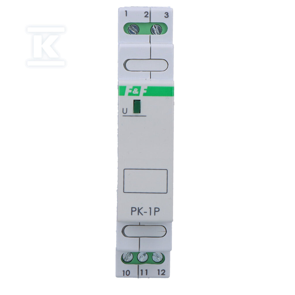 Przekaźnik elektromagnetyczny PK-1P 48 V Un=48V AC/DC Io<16A montaż na szynie TH-35
