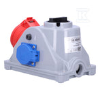 Gniazdo stałe z wyłącznikiem typ "Combo-Pol" 32A 400V 3P+Z+N, gniazdo 230V, wył. 0-1 IP44