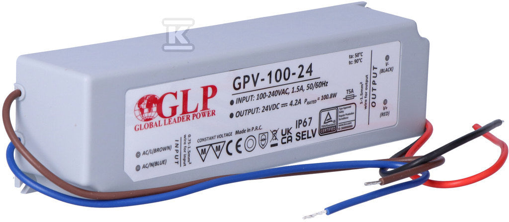GLP zasilacz LED 24V 4,2A 100W