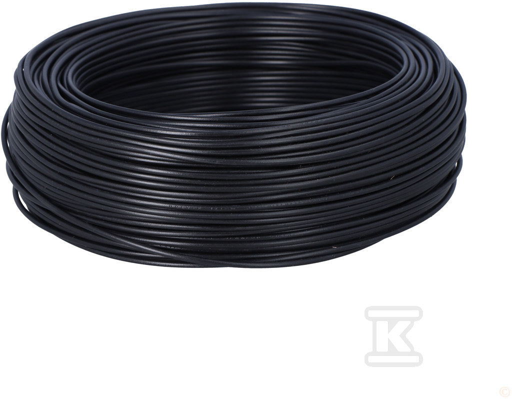 Przewód instalacyjny H05V-K (LGY) 1x1 czarny BK, jednożyłowy
