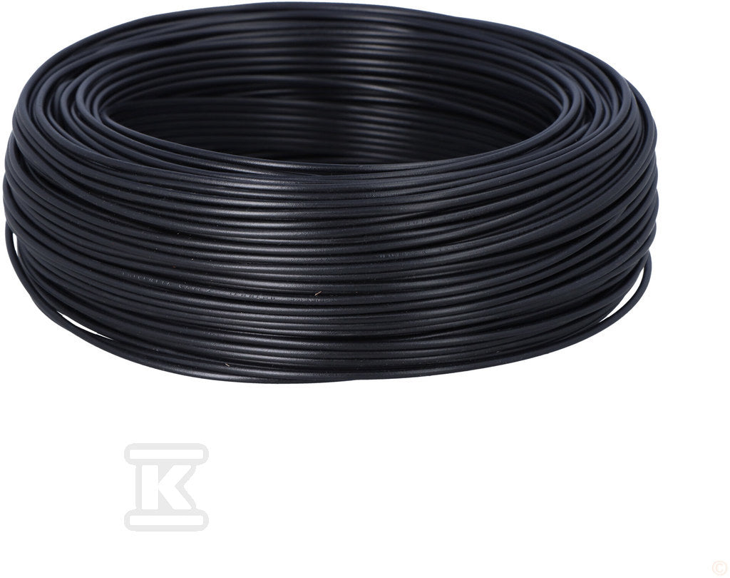 Przewód instalacyjny H05V-K (LGY) 1x1 czarny BK, jednożyłowy