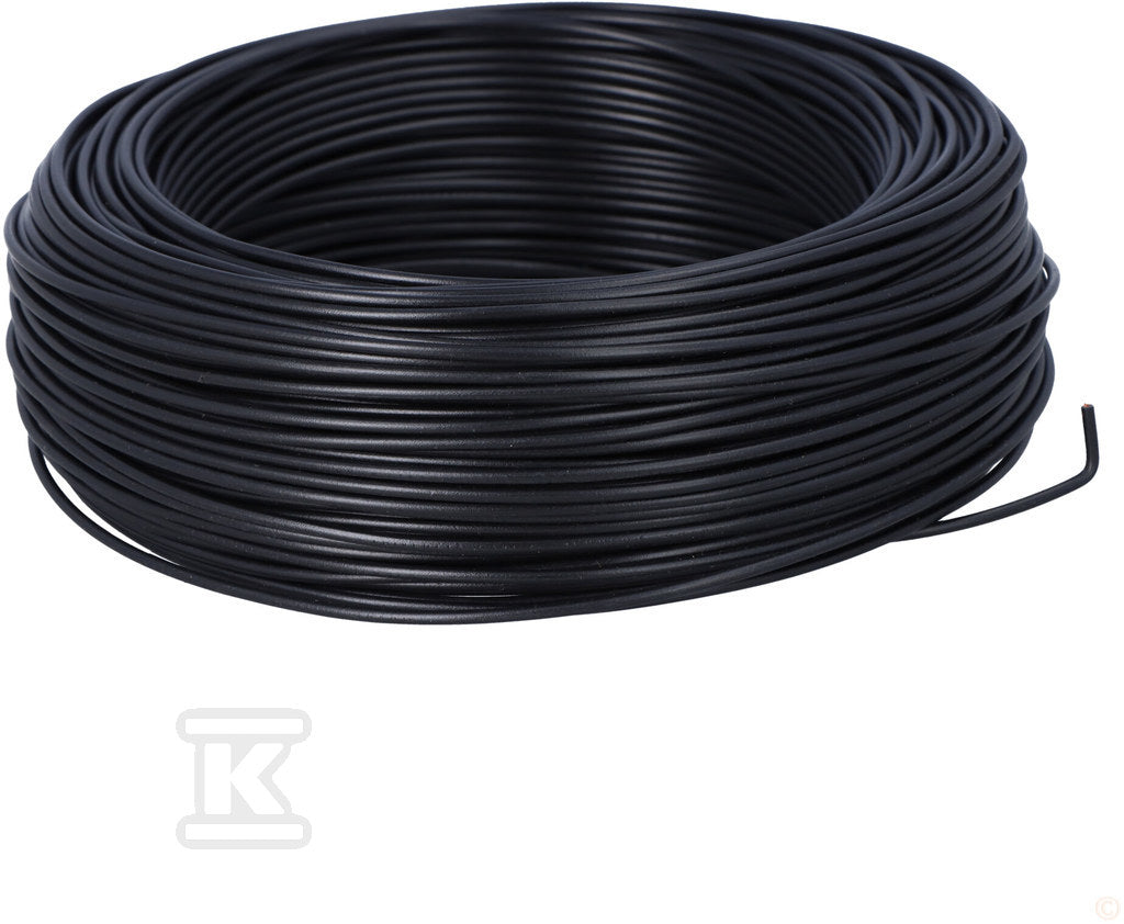Przewód instalacyjny H05V-K (LGY) 1x1 czarny BK, jednożyłowy