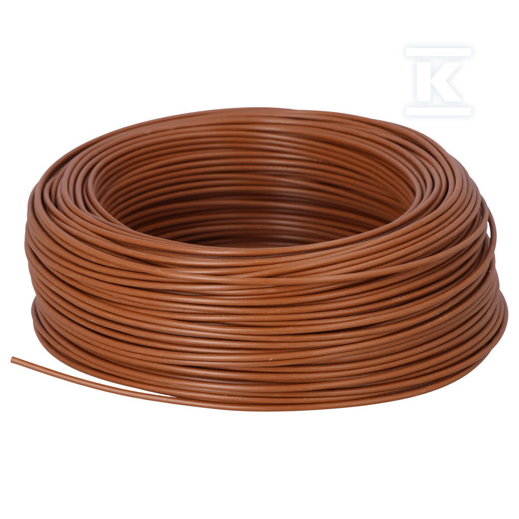 Przewód instalacyjny H05V-K (LGY) 1x1 brązowy BN, jednożyłowy