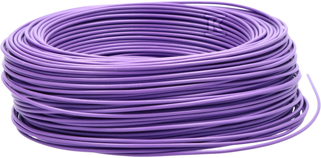 Przewód instalacyjny H05V-K (LGY) 1x0,75 fioletowy VT, jednożyłowy
