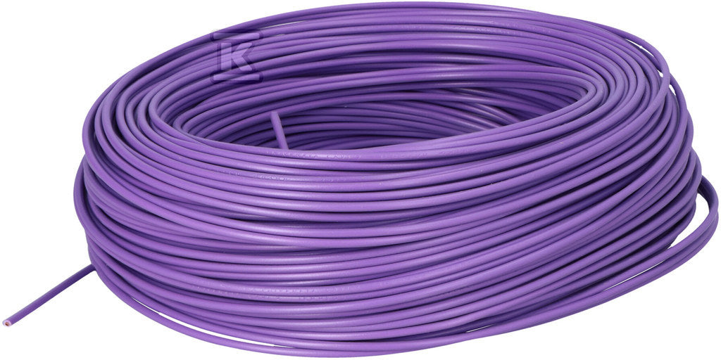 Przewód instalacyjny H05V-K (LGY) 1x1 fioletowy VT, jednożyłowy