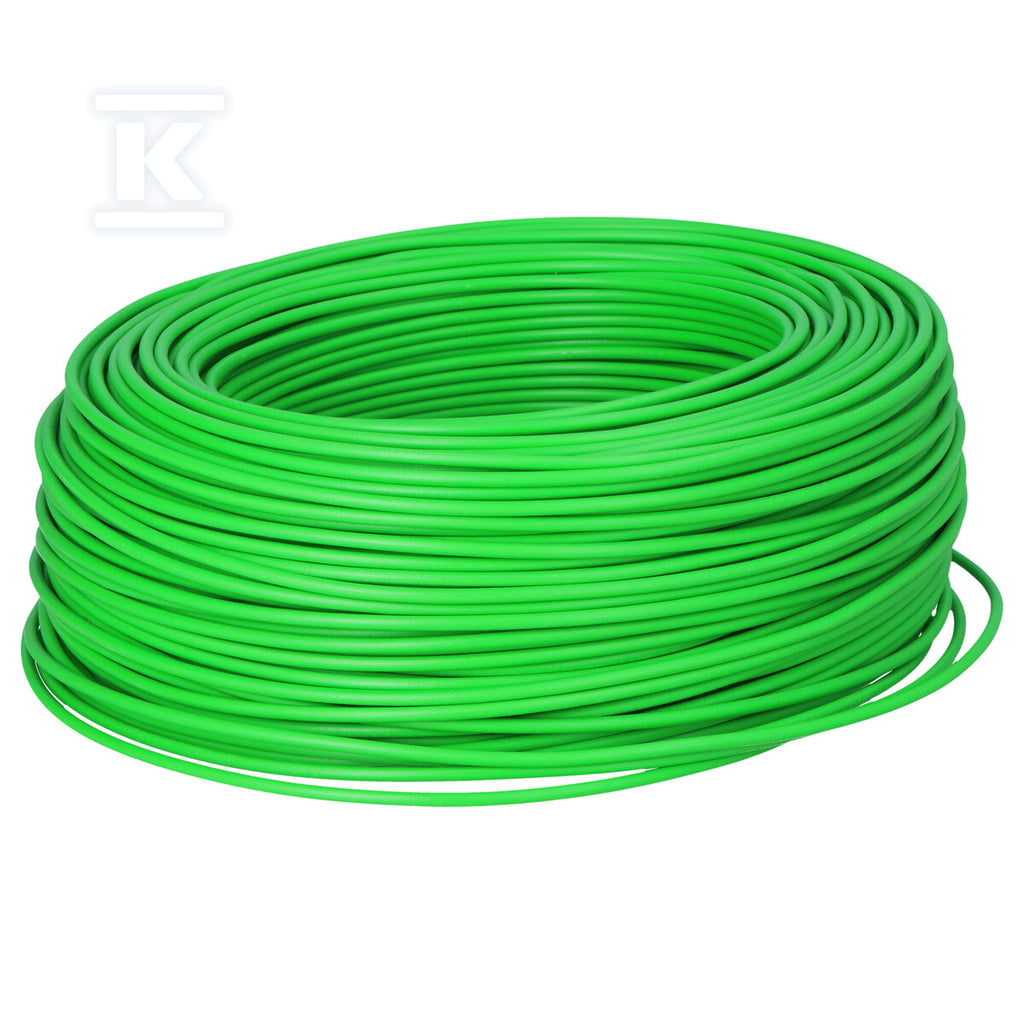 Przewód instalacyjny H05V-K (LGY) 1x1 zielony GN, jednożyłowy