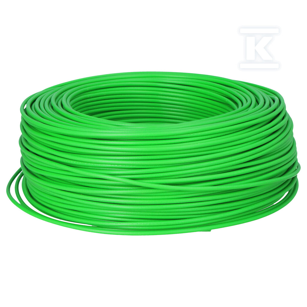 Przewód instalacyjny H05V-K (LGY) 1x1 zielony GN, jednożyłowy