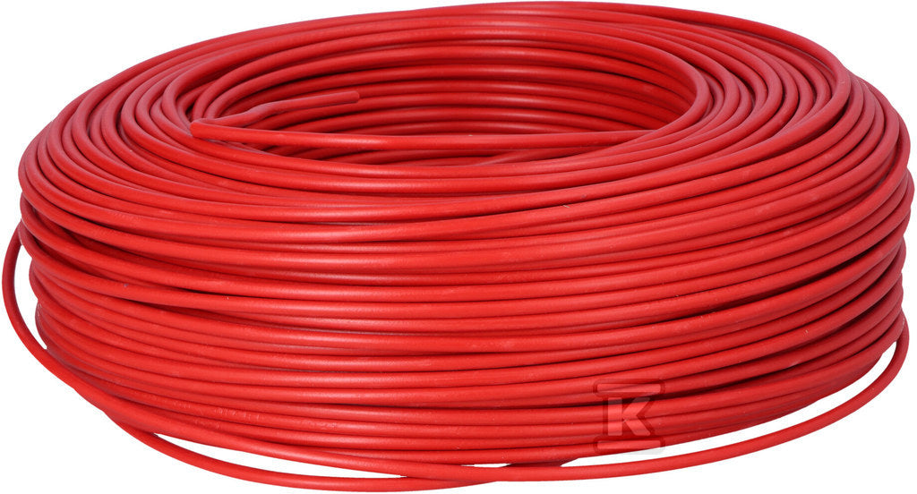 Przewód instalacyjny H07V-K (LGY) 1x1,5 czerwony RD, jednożyłowy