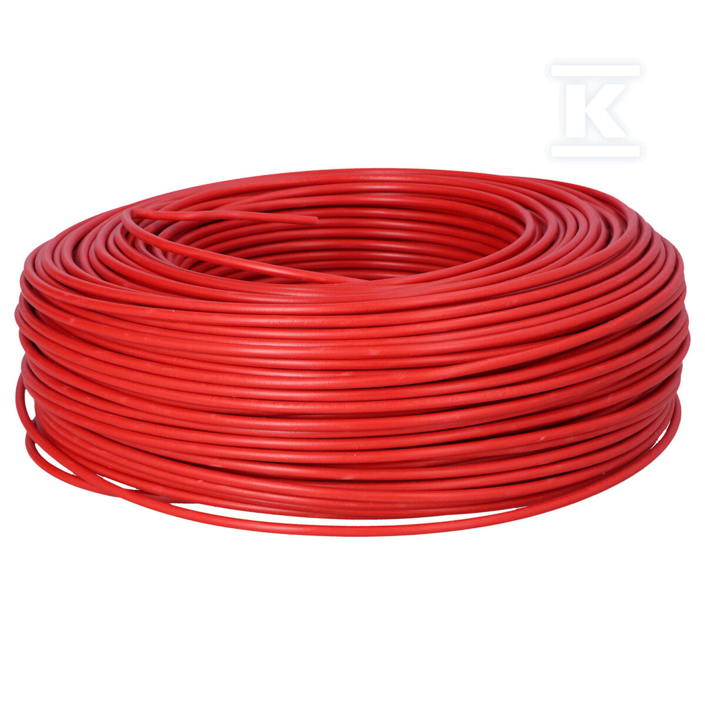 Przewód instalacyjny H07V-K (LGY) 1x1,5 czerwony RD, jednożyłowy