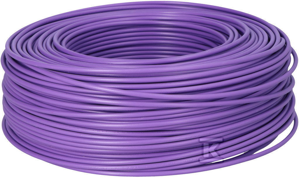 Przewód instalacyjny H07V-K (LGY) 1x1,5 fioletowy VT, jednożyłowy