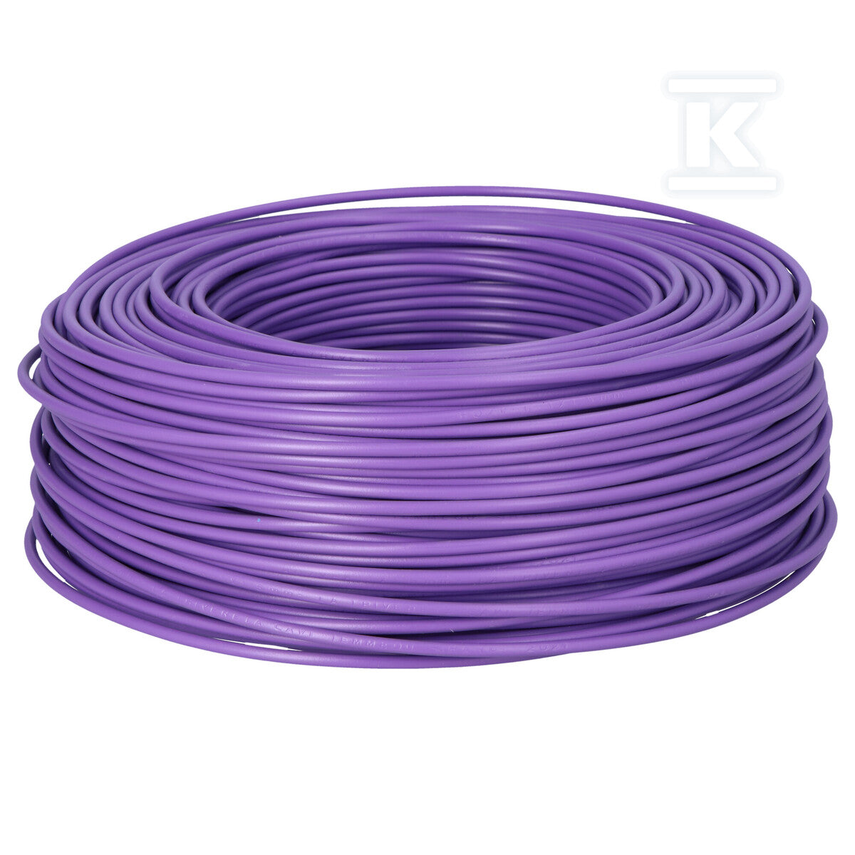 Przewód instalacyjny H07V-K (LGY) 1x1,5 fioletowy VT, jednożyłowy