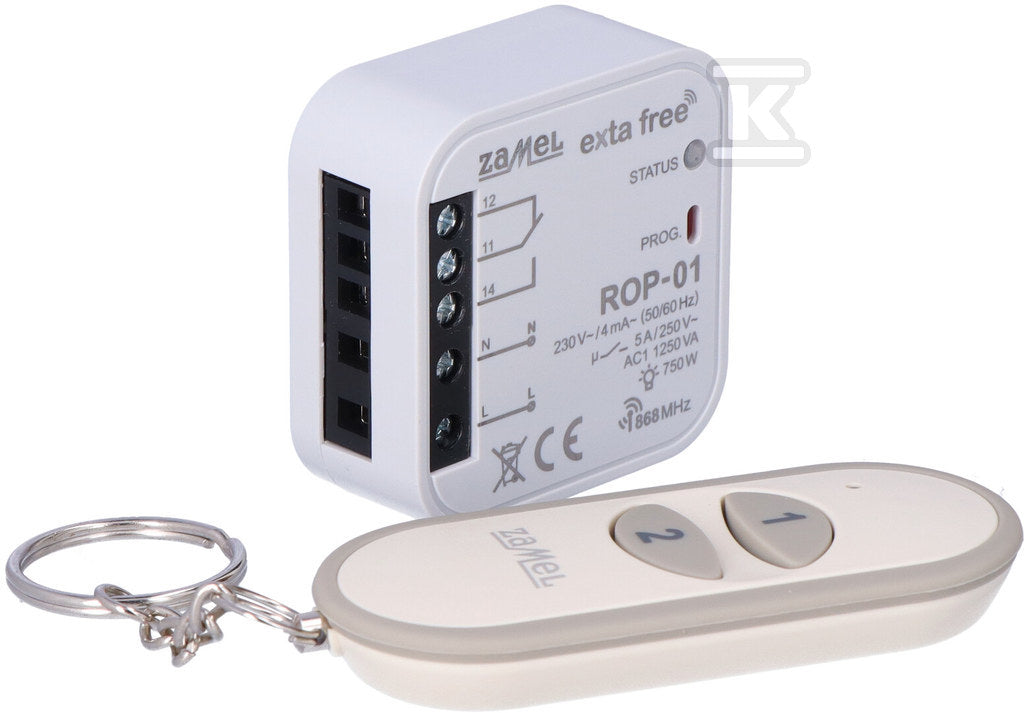 Zestaw sterowania bezprzewodowego (ROP01+P257/2) Typ: RZB-05