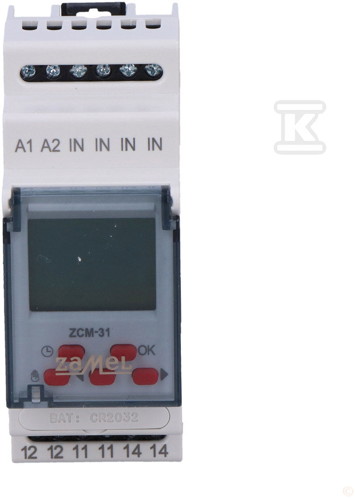 Programator czasowy 1-kanałowy, astronomiczny 230V AC ZCM-31