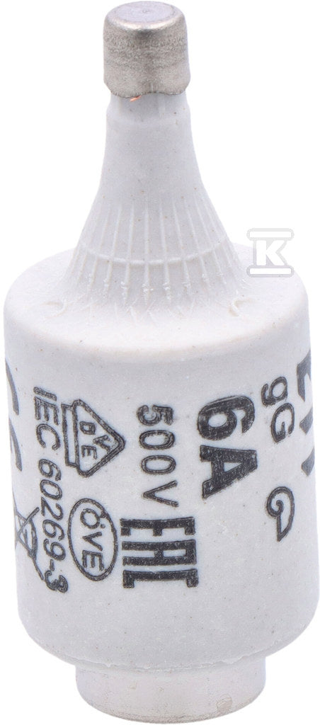 Wkładka topikowa zwłoczna DII gG 6A 500V (BiWtz)