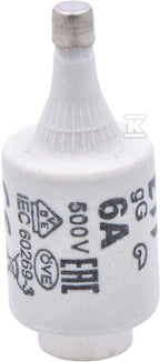Wkładka topikowa zwłoczna DII gG 6A 500V (BiWtz)