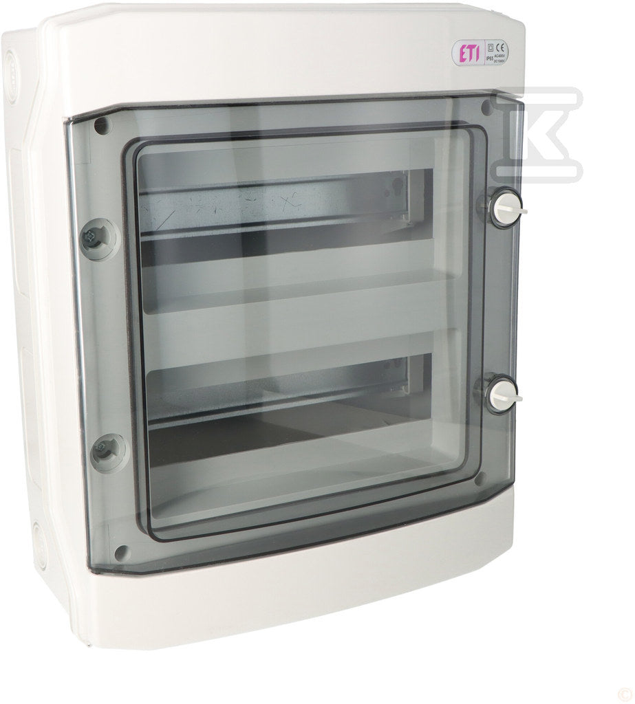 Rozdzielnica natynkowa ECH-24PT-s 24 moduły drzwi transparentne IP65 1500V DC PV