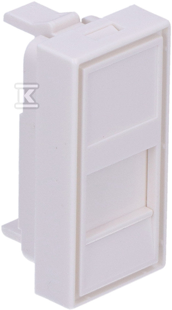 Adapter jednomodułowy prosty 22,5x45mm dla 1xRJ45 lub 1xRJ 12