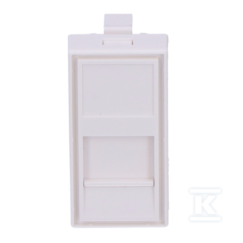 Adapter jednomodułowy prosty 22,5x45mm dla 1xRJ45 lub 1xRJ 12