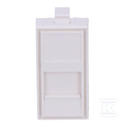 Adapter jednomodułowy prosty 22,5x45mm dla 1xRJ45 lub 1xRJ 12