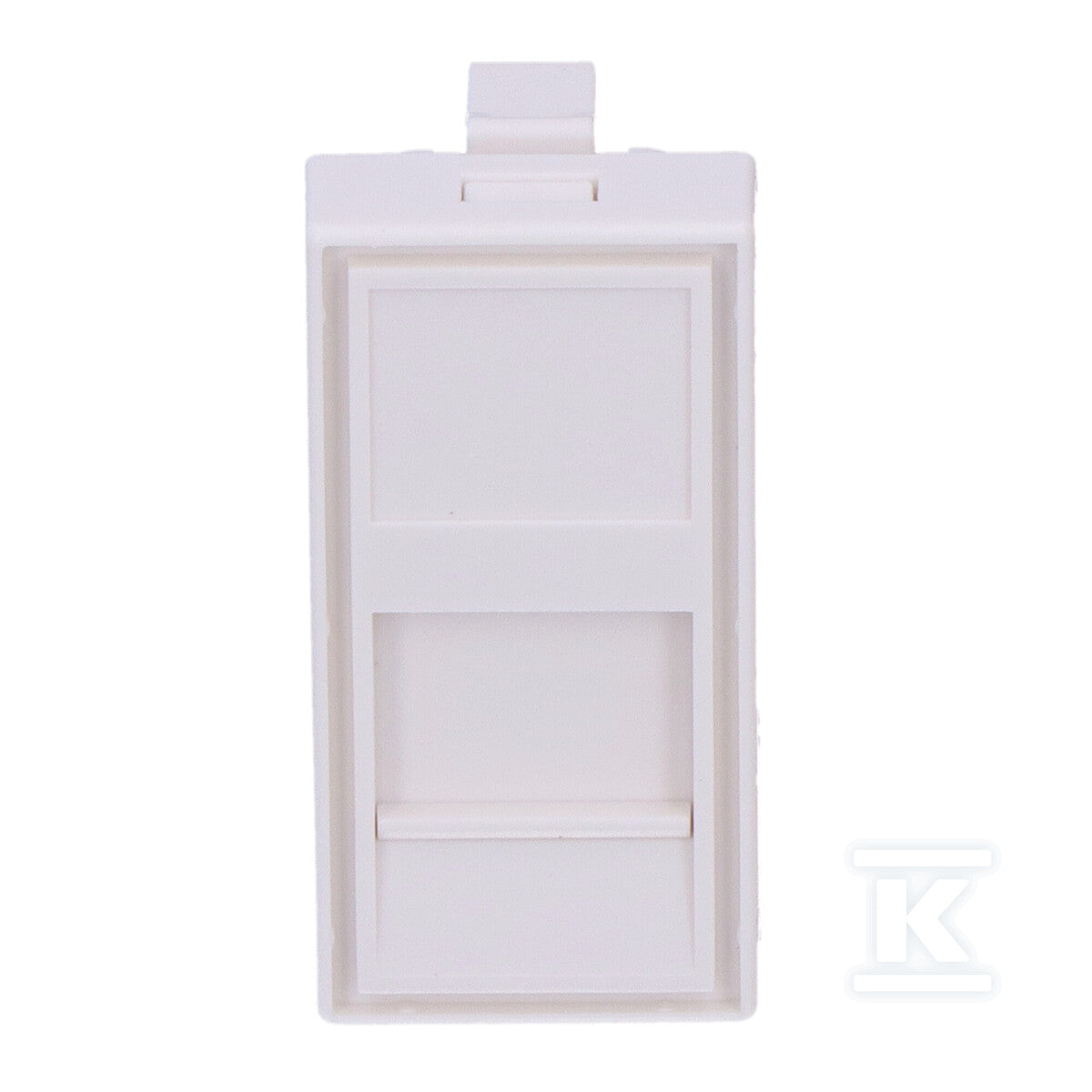 Adapter jednomodułowy prosty 22,5x45mm dla 1xRJ45 lub 1xRJ 12