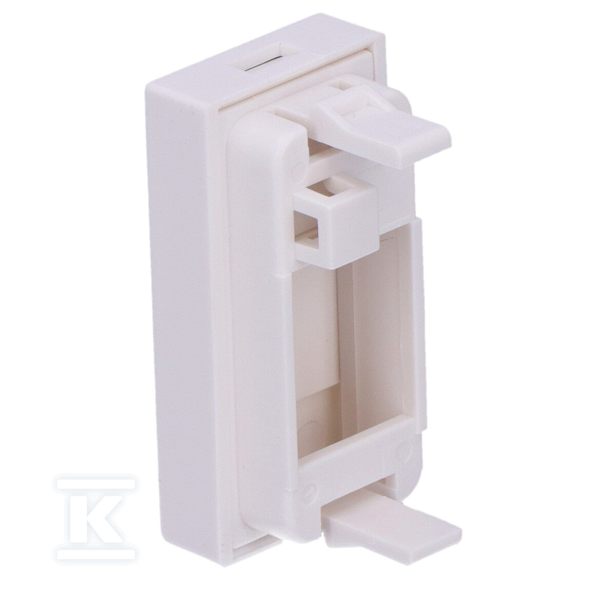 Adapter jednomodułowy prosty 22,5x45mm dla 1xRJ45 lub 1xRJ 12