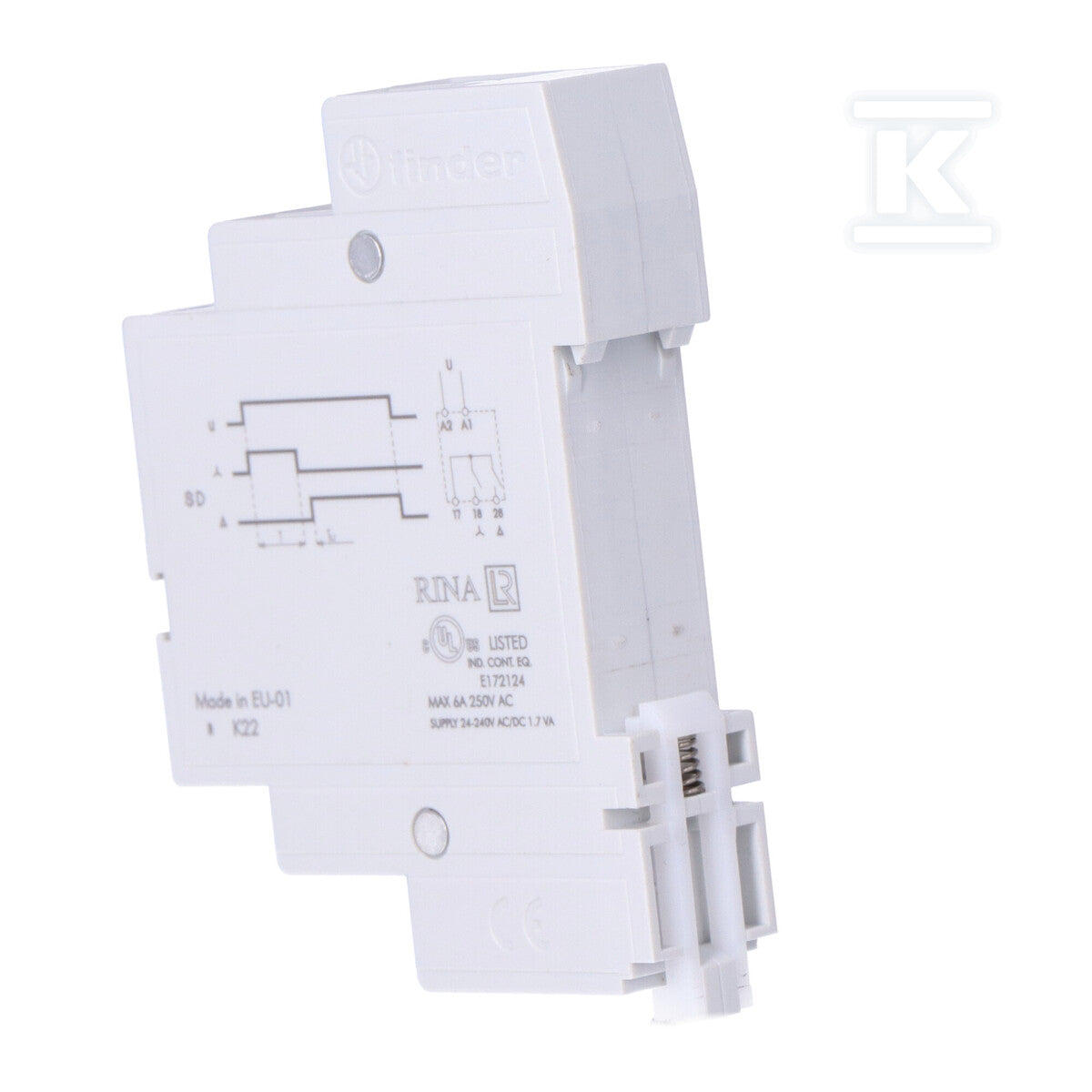 Przekaźnik czasowy modułowy 12...240VAC/DC, 2Z 6A 250V