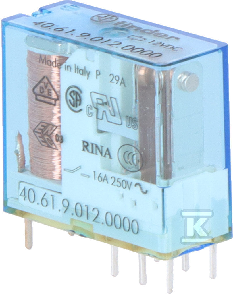 Przekaźnik 1P 16A 12V Dc
