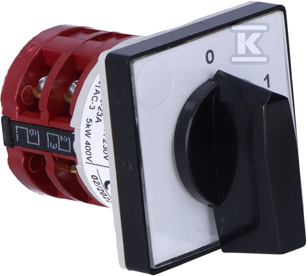 Łącznik krzywkowy 4G10-10-U z pozycją "0" (0-1) Un: 690 V~ In: 10 A Rozłącznik