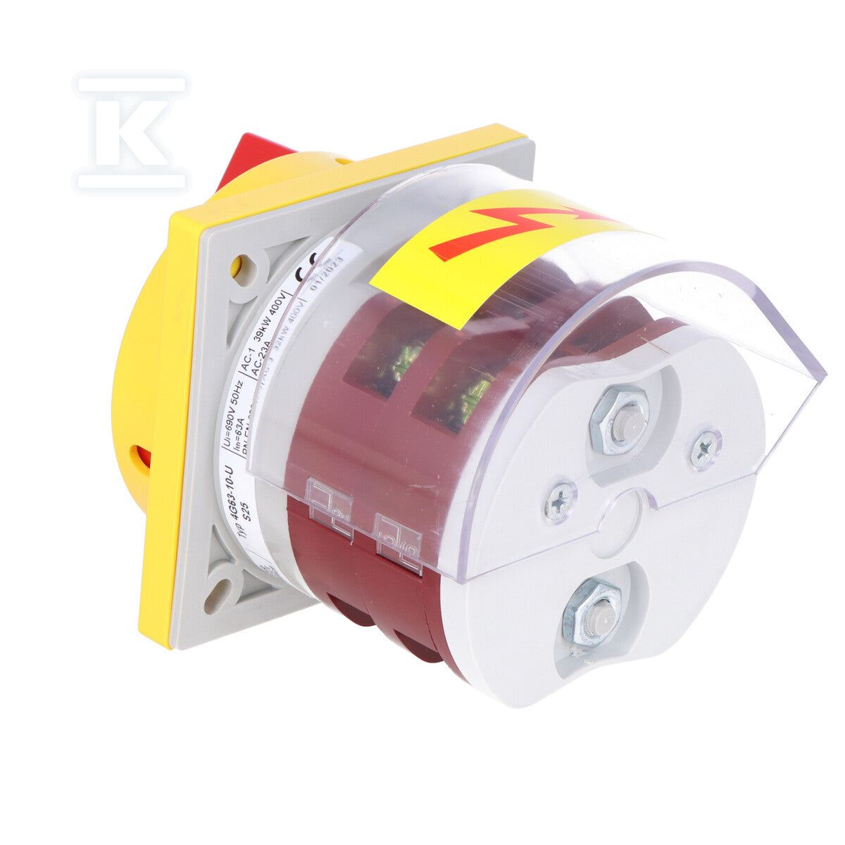 Łącznik krzywkowy 4G63-10-U S25 z pozycją "0" (0-1) Un: 690 V~ In: 63 A Rozłącznik