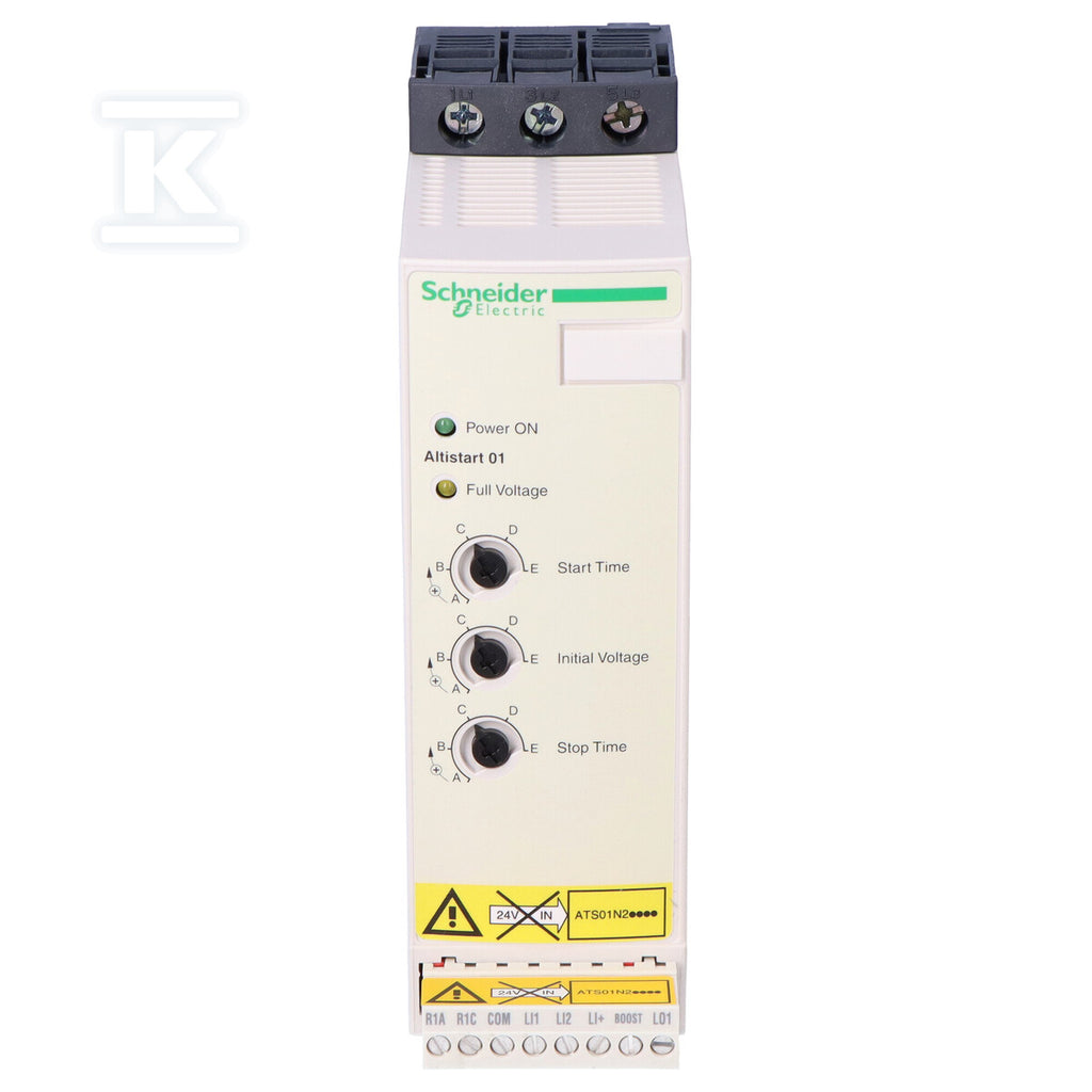 Układ łagodnego rozruchu ATS01 3-fazowe 380/415VAC 50/60Hz 15kW 32A IP20