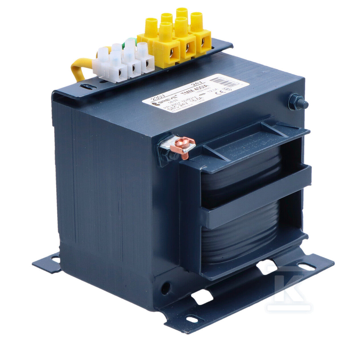 Transformator jednofazowy TMM 400VA 230/24V IP00 separacyjny lub bezpieczeństwa z karkasem dwukomorowym