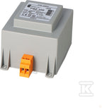 Transformator jednofazowy PSZ 100 230/230V IP30 na szynę DIN TH-35 w obudowie modułowej z zabezpieczeniem