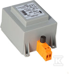 Transformator jednofazowy PSZ 100 230/230V IP30 na szynę DIN TH-35 w obudowie modułowej z zabezpieczeniem