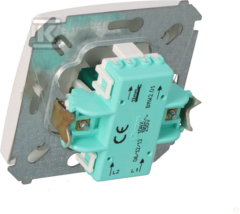 Łącznik dwubiegunowy BMW2.01/11 Basic moduł biały